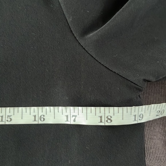 EUC Max Studio Flowy Black Shirt Dress with Tab Long Sleeves S - Picture 10 of 11